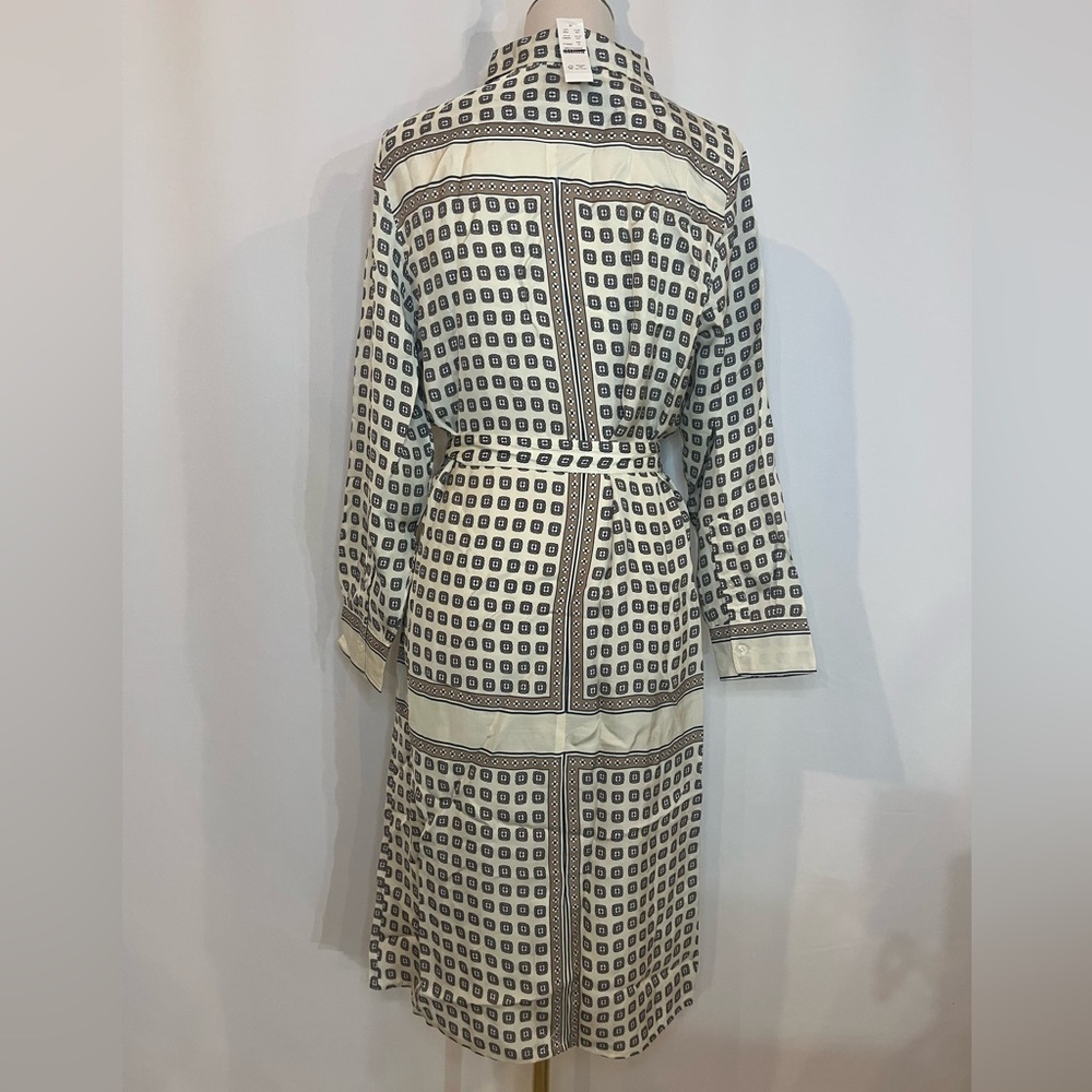 J.Crew Tie-waist shirt-dress in foulard print - Picture 6 of 9